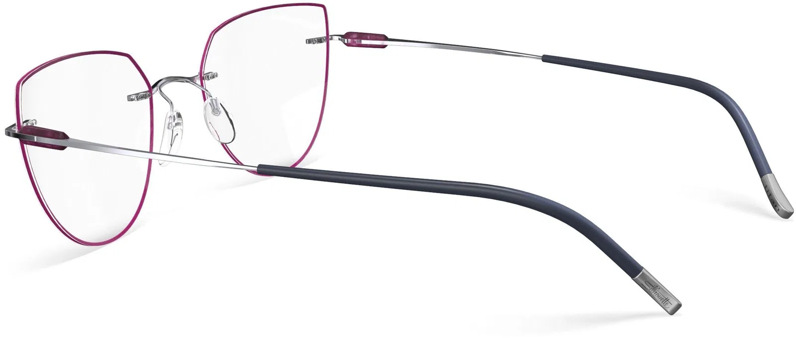 Silhouette Purist Color Groove Demo Rimless 5561 Eyeglasses - view 119